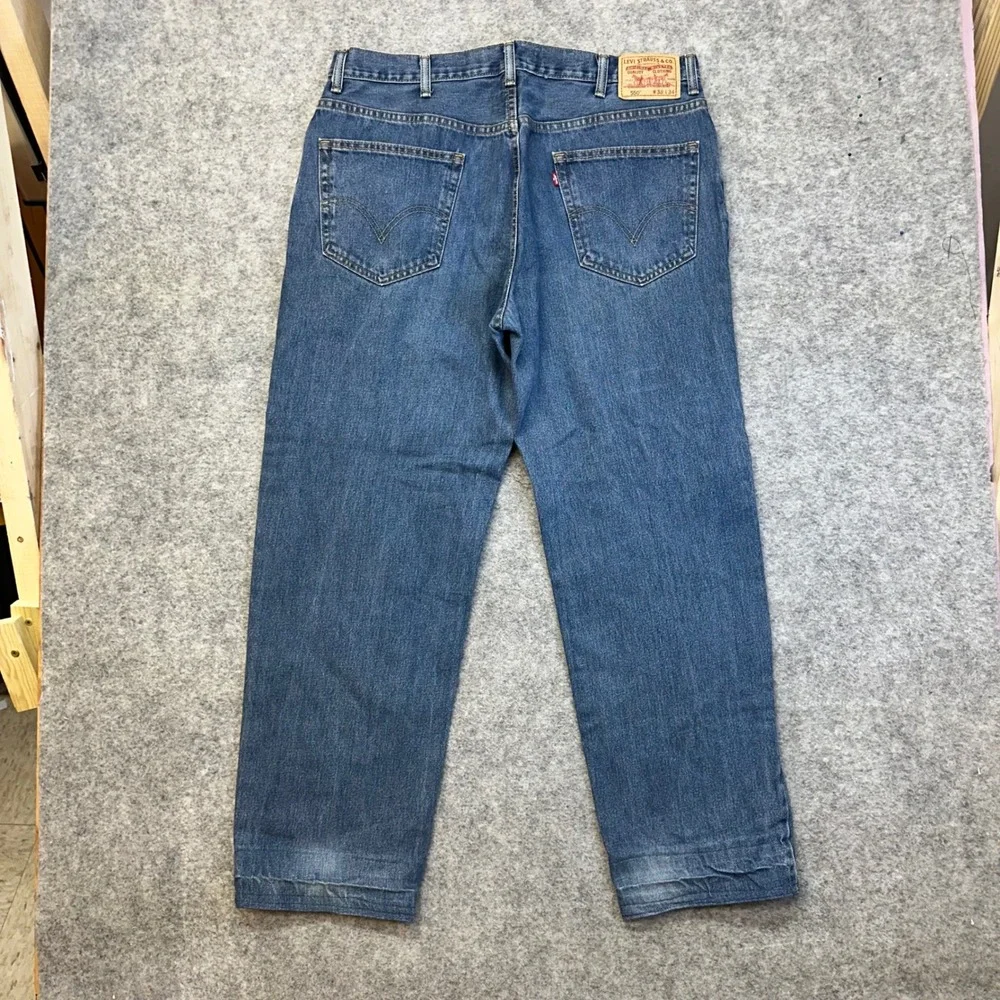Lot of 3 Levi's 550 Relaxed Fit Jeans Mens 38x32 Blue Medium Wash Work Pants